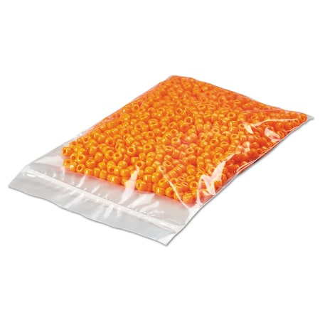 Reclosable Poly Bags, ZipperStyle Closure, 2 Mil, 3 X 5, Clear, 1000PK